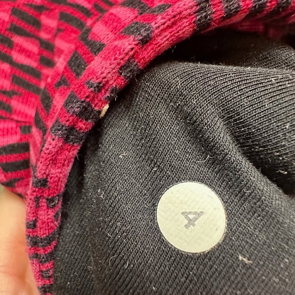 Lululemon Radiant Jacket Womens 4 Pink Black Geometric Full Zip Fleece - Picture 7 of 7
